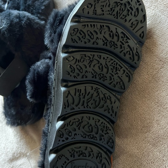 Saville Faux Fur Slingback Slipper Woman Size 6 - Picture 3 of 5